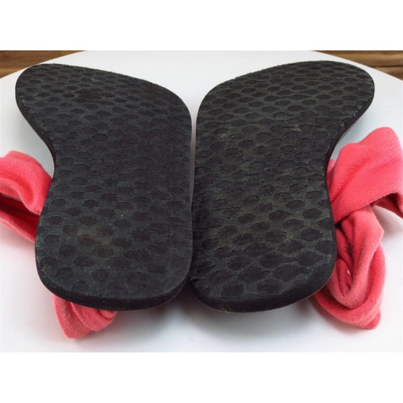 Sanuk Size 7 Sandal Thong Pink Fabric Women M - Picture 9 of 10